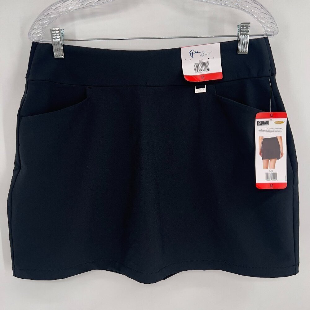Greg Norman Black Performance Skort with Pockets Size M NWT